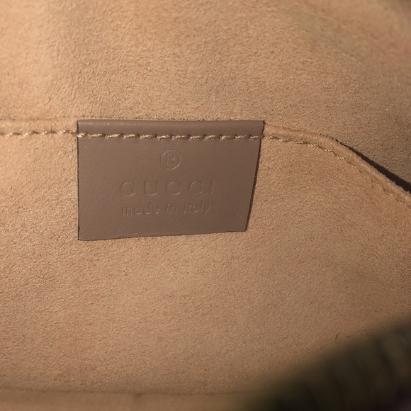 The mini Gucci Marmot chain shoulder bag. Dusty pink. - Picture 12 of 16